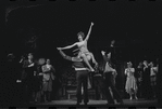 Melissa Hart [center] and unidentified others in the 1967 National tour of the stage production Cabaret