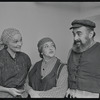 Peg Murray, Ruth Jaroslow and Paul Lipson in publicity for the stage production Fiddler on the Roof