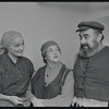 Peg Murray, Ruth Jaroslow and Paul Lipson in publicity photo for the stage production Fiddler on the Roof