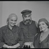 Peg Murray, Paul Lipson and Ruth Jaroslow in publicity photo for the stage production Fiddler on the Roof