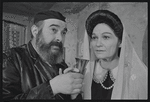 Paul Lipson and Peg Murray in the stage production Fiddler on the Roof