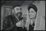 Paul Lipson and Peg Murray in the stage production Fiddler on the Roof
