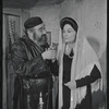 Paul Lipson and Peg Murray in the stage production Fiddler on the Roof