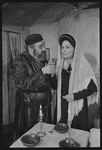 Paul Lipson and Peg Murray in the stage production Fiddler on the Roof