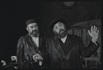 Paul Lipson and unidentified in the stage production Fiddler on the Roof