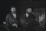 Paul Lipson and unidentified in the stage production Fiddler on the Roof