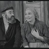 Paul Lipson and Peg Murray in the stage production Fiddler on the Roof