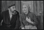 Paul Lipson and Peg Murray in the stage production Fiddler on the Roof