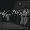 Paul Lipson, Peg Murray and ensemble in the stage production Fiddler on the Roof