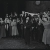 Paul Lipson, Peg Murray and ensemble in the stage production Fiddler on the Roof