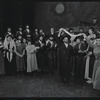 Paul Lipson, Peg Murray and ensemble in the stage production Fiddler on the Roof