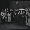 Paul Lipson, Peg Murray and ensemble in the stage production Fiddler on the Roof