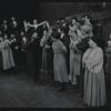 Paul Lipson, Peg Murray and ensemble in the stage production Fiddler on the Roof