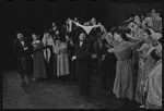 Peg Murray, Paul Lipson and ensemble in the stage production Fiddler on the Roof