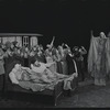 Peg Murray, Paul Lipson and ensemble in the stage production Fiddler on the Roof