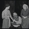 Paul Lipson, Peg Murray and unidentified in the stage production Fiddler on the Roof