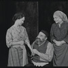 Paul Lipson, Peg Murray and unidentified in the stage production Fiddler on the Roof