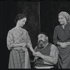 Paul Lipson, Peg Murray and unidentified in the stage production Fiddler on the Roof