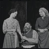 Paul Lipson, Peg Murray and unidentified in the stage production Fiddler on the Roof