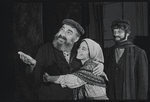 Paul Lipson, Susan Hufford and Michael Zaslow in the stage production Fiddler on the Roof