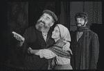 Paul Lipson, Susan Hufford and Michael Zaslow in the stage production Fiddler on the Roof