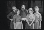 Peg Murray, Peggy Atkinson, Paul Lipson, Susan Hufford and Mimi Turque in publicity for the stage production Fiddler on the Roof