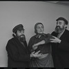 Jan Peerce, Mimi Randolph and Paul Lipson in publicity for the stage production Fiddler on the Roof