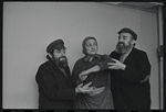 Jan Peerce, Mimi Randolph and Paul Lipson in publicity for the stage production Fiddler on the Roof