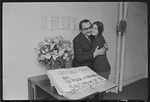 Jan Peerce and unidentified in publicity for the stage production Fiddler on the Roof