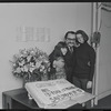 Jan Peerce and unidentified others in publicity for the stage production Fiddler on the Roof