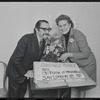 Jan Peerce and Mimi Randolph in publicity for the stage production Fiddler on the Roof