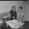 Jan Peerce and Ruth Jaroslow in publicity for the stage production Fiddler on the Roof