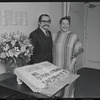 Jan Peerce and Ruth Jaroslow in publicity for the stage production Fiddler on the Roof