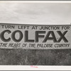Sign. Whitman County, Washington. The Palouse country is most famous for its extensive wheat land