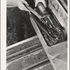 Farmer gets out tools to repair his tractor. Whitman County, Washington