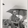 Driver of caterpillar tractor. Wheat field, Whitman County, Washington