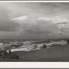 Wheat land. Darker fields are summer fallow. Nez Perce County, Idaho