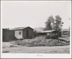 Three portable buildings on farm of FSA (Farm Security Administration) rehabiliation borrower, Yakima County, Washington. Buildings are portable because Indian landlord doesn't supply buildings