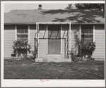 House of permanent farm worker at the FSA (Farm Security Administration) farm family migratory labor camp. Yakima, Washington