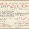 Choreographic notes for Energy Changes (1973), recorded on the verso of a poster for a 1978 Economics of Dance seminar