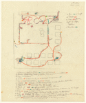 Choreographic notes for an unidentified work, possibly Fantastic Gardens