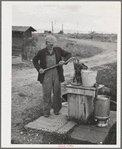 Water from this well is used for household and stock. FSA (Farm Security Administration) rehabilitation borrower who rents from Indian. Yakima County, Washington