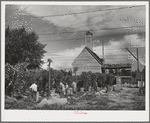 Hop pickers and kiln. Yakima County, Washington