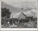 Hop pickers and kiln. Yakima County, Washington