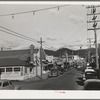 Street leading to the beach at Seaside, Oregon, a tourist and vacation center