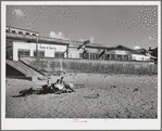 Sunbath on the beach. Seaside, Oregon