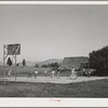 Basketball game. Children living at the FSA (Farm Security Administration) mobile camp for migratory farm workers. Odell, Oregon