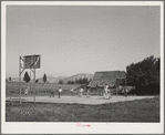 Basketball game. Children living at the FSA (Farm Security Administration) mobile camp for migratory farm workers. Odell, Oregon