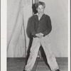 Amateur night performer. FSA (Farm Security Administration) mobile camp for migratory farm workers. Odell, Oregon