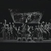 Jay Fox [center] and unidentified others in the 1969 National tour of the stage production Cabaret
